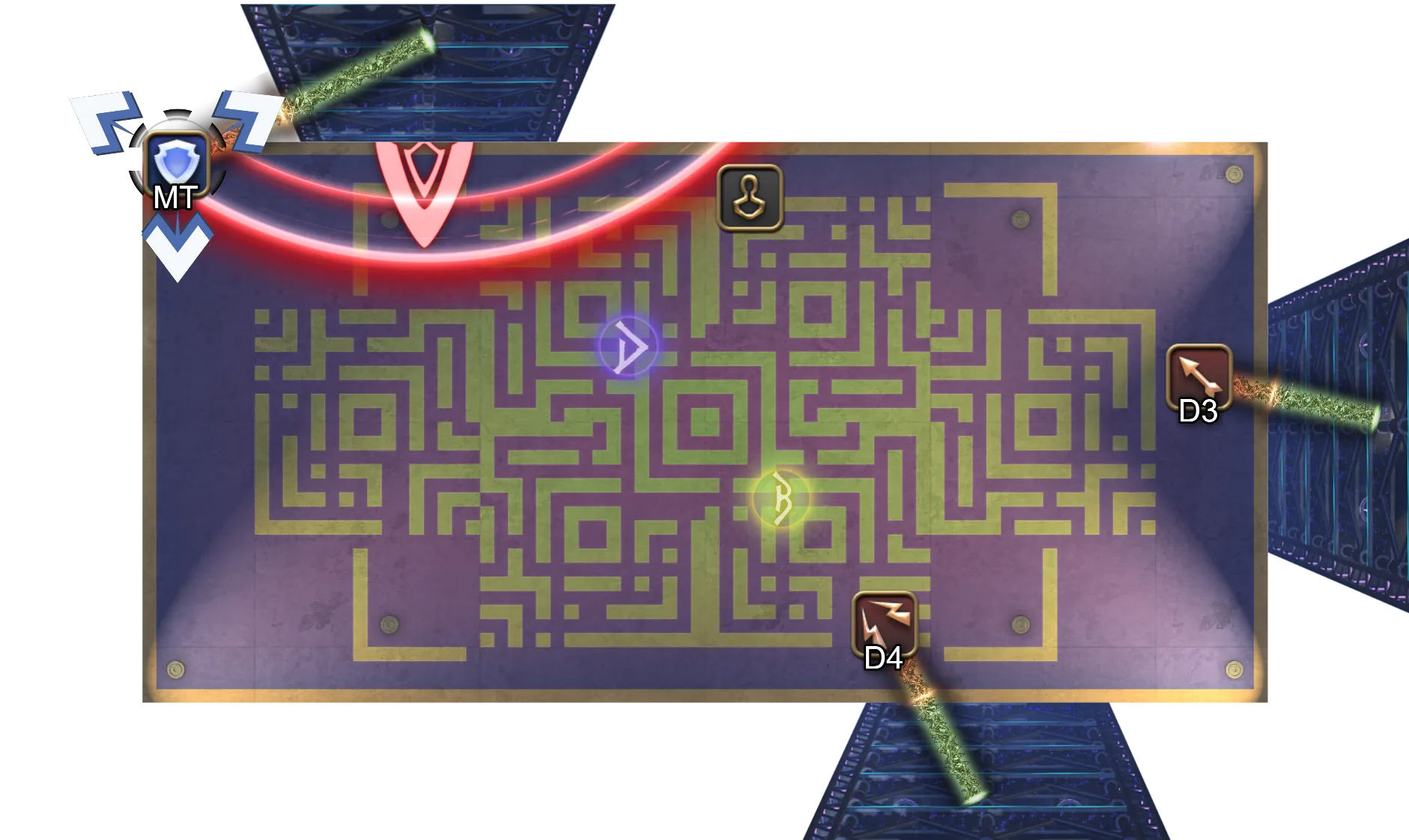 BOSS位于右下墙壁且核爆点MT