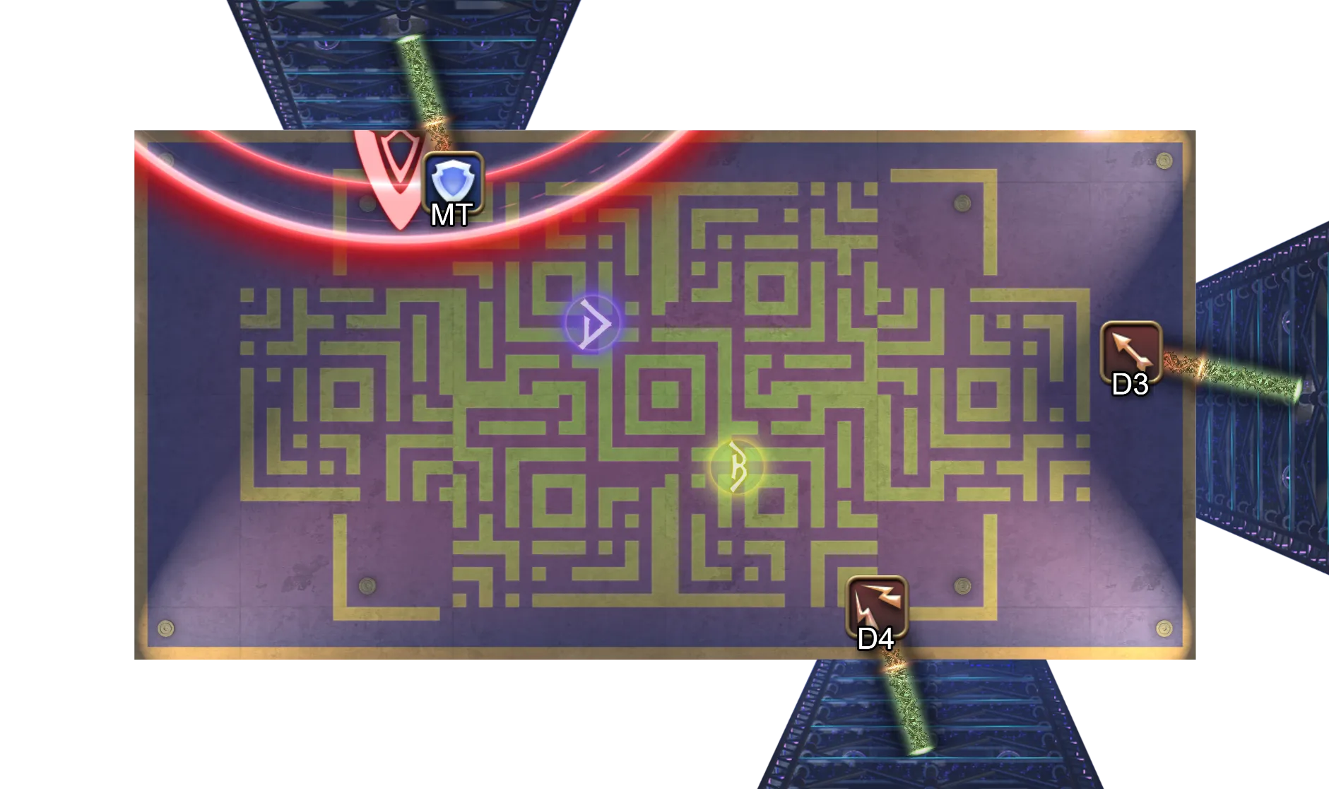 接线时BOSS位于右下方墙面