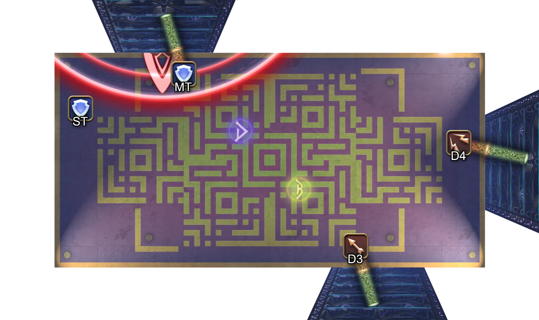 短边墙在boss远侧