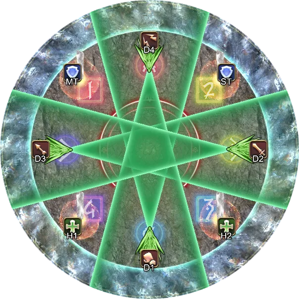 解法示意图12: 斜点塔 TH踩塔 击退后